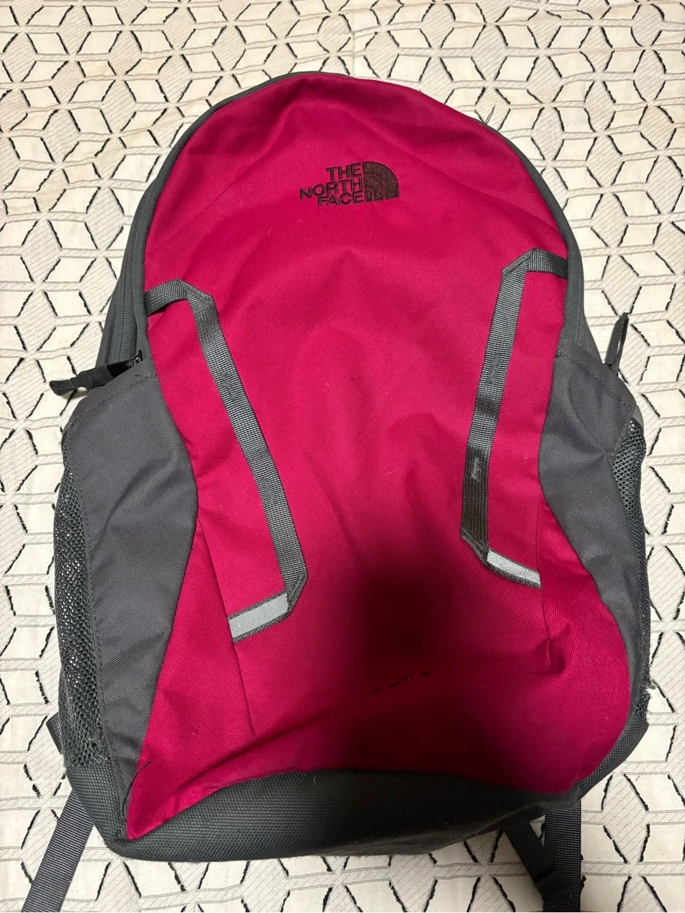 The North Face Pink and Gray Everyday Backpack